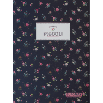 Блокнот Buromax Piccoli А-5, 80 листов синий (BM.24522101-03) - Pampik