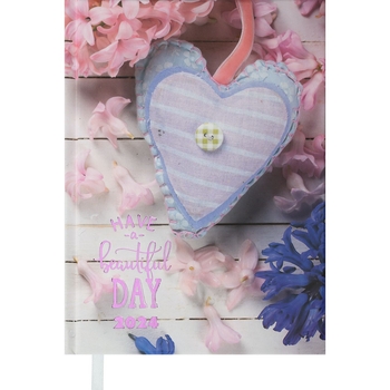 Ежедневник датированный Buromax Romantic 2024 A5 фиолетовый (BM.2170-26) - Pampik