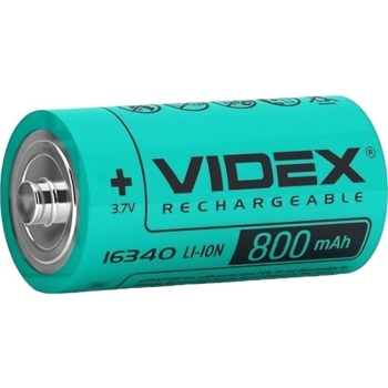 Аккумулятор Videx Li-ion 16340 без защиты 800 mAh bulk, 1 шт. (16340/800/1B) - Pampik