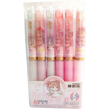 Набор автоматических гелевых ручек Malevaro чернил синего цвета дизайн 8 пиши-стирай 12 шт. (33231/12) - Pampik - 2