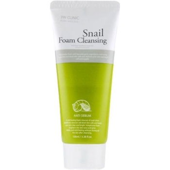 Пінка для вмивання 3W Clinic Snail Foam Cleansing з муцином равлика 100 мл - Pampik