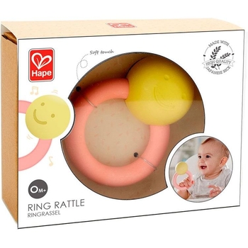 Погремушка-прорезыватель Hape Веселое колечко (E0025) - Pampik - 4