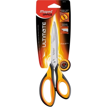Ножиці офісні Maped Ultimate 21 см чорні з жовтим (MP.697710) - Pampik - 2