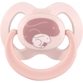 Пустышка плоская Baby-Nova с рисунком и кольцом, силикон, 2 шт. (3962313) - Pampik