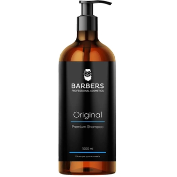 Шампунь для чоловіків Barbers Original для щоденного використання, 1 л - Pampik
