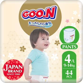 Підгузки-трусики Goo.N Premium Soft 4/L (9-14 кг), 44 шт. - Pampik