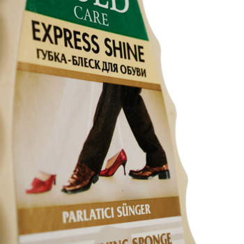 Губка-блеск для обуви Gold Care, треугольная, бесцветная - Pampik - 4