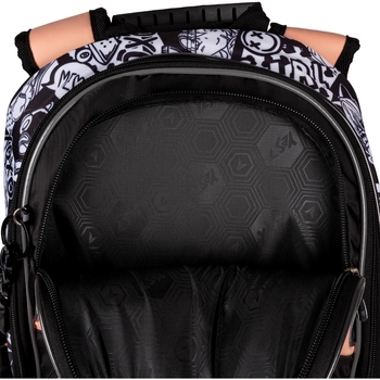 Рюкзак школьный Yes S-100 Anime полукаркасный, черный с персиковым (559579) - Pampik - 11