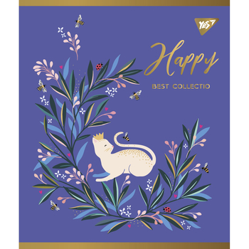 Набір зошитів Yes Happy Pantone Gold А5,в клітинку, 96 аркушів, 5 шт. (766901) - Pampik - 3