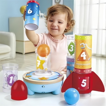 Игровой набор Hape Ракета с мячиками (E0387) - Pampik - 7