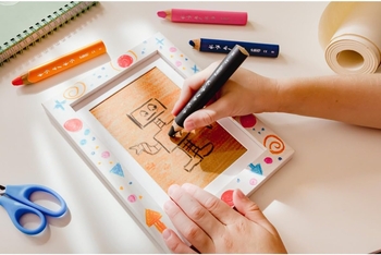 Олівці кольорові BIC Kids Multisurface 6 шт. + стругачка (515220) - Pampik - 4