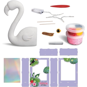 Набір для творчості 3D Paulinda Сяючий фламінго (072793-5) - Pampik - 2