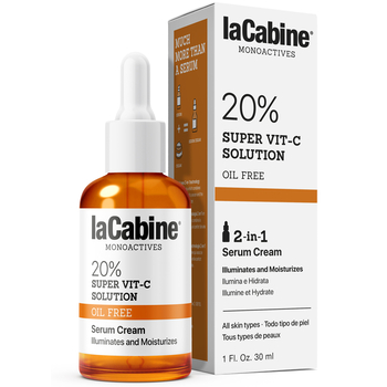 Крем-сироватка для освітлення та зволоження шкіри обличчя La Cabine 20% Super Vit-C 2in1 30 мл - Pampik