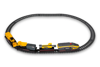 Залізниця Funrise CAT Будівельний експрес з міні-технікою (82949) - Pampik - 6