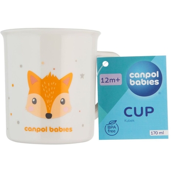 Кружка Canpol babies Cute Animals, 170 мл, помаранчева (4/413_ora) - Pampik - 3