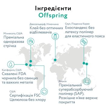 Підгузки Offspring Avocuddle NB (до 4 кг) 56 шт. (DP-OI-FAT-NB56P-AVO) - Pampik - 5