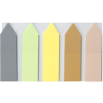 Закладки пластикові Buromax Стрілки Pastel з клейким шаром 45x12 мм 125 аркушів (BM.2308-99) - Pampik - 2