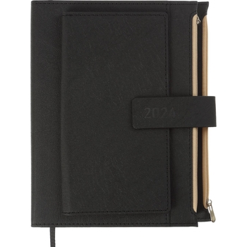 Ежедневник датированный Buromax Enigma 2024 A5 черный (BM.2113-01) - Pampik