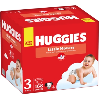 Підгузки на липучках Huggies Little Movers 3 (4-9 кг), 168 шт. - Pampik - 2