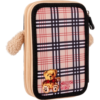 Пенал Yes Classic Bear HP-01 твердый двойной бежевый (533553) - Pampik - 4