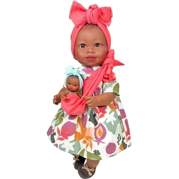 Лялька Nines d'Onil Maria з малюком у кораловій чалмі 45 см (4450) - Pampik