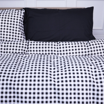 Простыня MirSon Ranforce Elite 17-4764 Sassari 110х160 см черная (2200008942854) - Pampik - 3