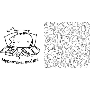 Розмальовка Артбукс Pusheen 96 сторінок (9786175232033) - Pampik - 2
