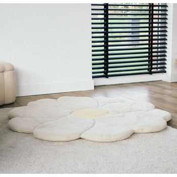 Килимок ігровий Childhome Flower, 110 см, білий (CCPMFL) - Pampik - 3