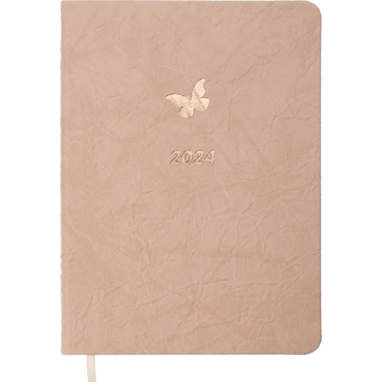 Ежедневник датированный Buromax Dolce 2024 A5 розовый (BM.2140-10) - Pampik
