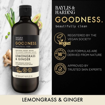 Гель для душа Baylis & Harding Goodness Lemongrass & Ginger 500 мл - Pampik - 2