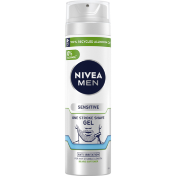 Гель для гоління Nivea Men Одним рухом для чутливої шкіри 200 мл - Pampik
