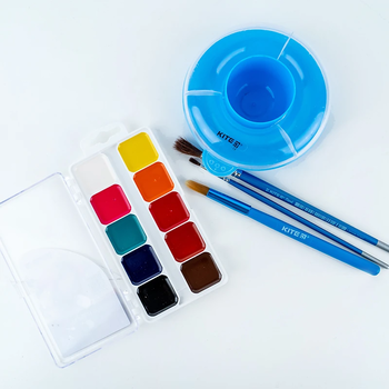 Краски акварельные Kite Classic, 10 цветов (K-060) - Pampik - 4