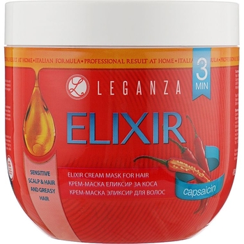 Крем-маска для волосся Leganza Еліксир з капсаїцином 1 л - Pampik