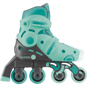 Роликовые коньки Globber Learning Skates 2 в 1, р.30-33, мятно-зеленый (783-206) - Pampik - 14