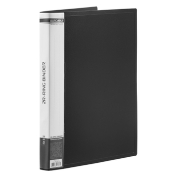Папка пластиковая А4 Buromax Jobmax 2 R-образных кольца черная (BM.3167-01) - Pampik