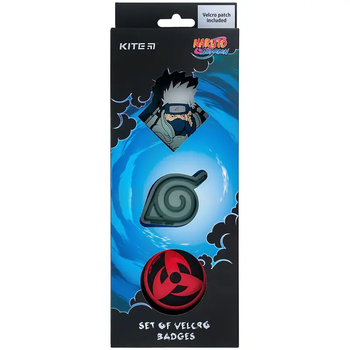 Набор бейджей на липучке Kite Naruto NR24-3012-2 3 шт. - Pampik