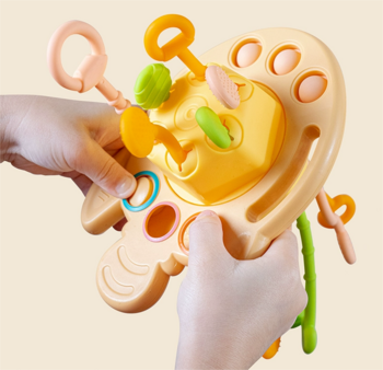 Игрушка-прорезыватель Beiens, желтый (HY10285) - Pampik - 6