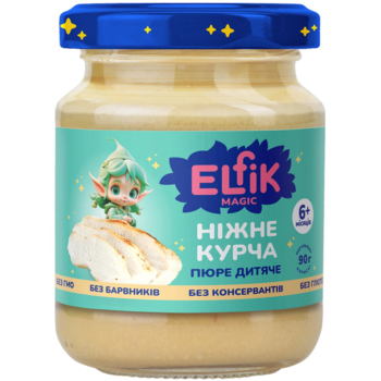 Пюре Elfik Magic Нежный цыпленок, 90 г - Pampik