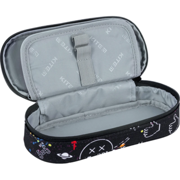 Пенал мягкий Kite 22x9.5x6 см, черный (K24-599-10) - Pampik - 4