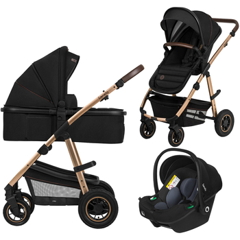 Універсальна коляска Lionelo Amber 3 в 1 Black Onyx (LO-AMBER BLACK ONYX (3in1)) - Pampik