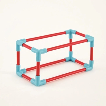 Конструктор Hape Flexistix Креативні фігури бамбуковий 133 деталі (E5565) - Pampik - 5