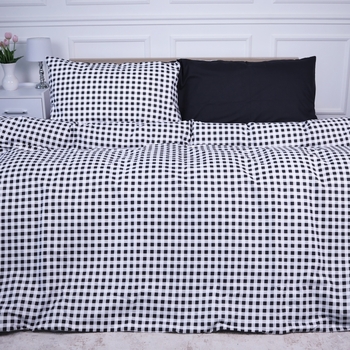 Простыня MirSon Ranforce Elite 17-4764 Sassari 110х160 см черная (2200008942854) - Pampik - 2