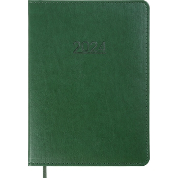 Ежедневник датированный Buromax Prime 2024 A5 зеленый (BM.2196-04) - Pampik
