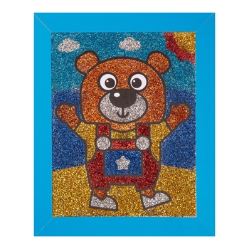 Набор для творчества 1 Вересня Медвежонок Аппликация глиттером (954562) - Pampik - 3