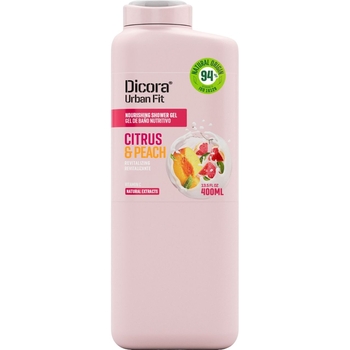 Питательный гель для душа Dicora Urban Fit Цитрус и персик 400 мл - Pampik