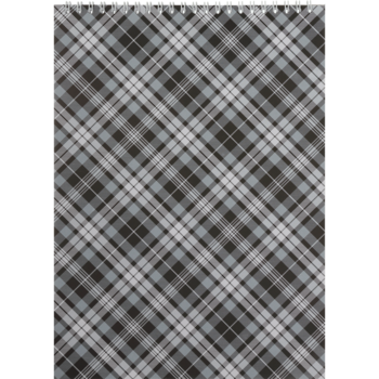 Блокнот на пружині Buromax Shotlandka А6, 48 аркушів, сірий (BM.2480-09) - Pampik