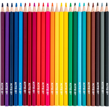 Карандаши цветные Kite Classic 24 шт. (K-055) - Pampik - 4