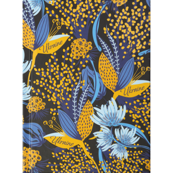 Блокнот Buromax Flora А-6, 64 листа черный (BM.24614102-01) - Pampik