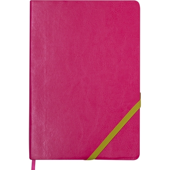 Блокнот деловой Buromax Logo2U Lollipop А5 96 л. без линирования обложка искусственная кожа розовый (BM.295003-10) - Pampik