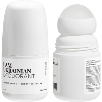 Натуральний кульковий дезодорант DeLaMark I am Ukraine Екзотичні нотки, 70 мл - Pampik
